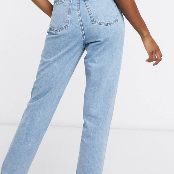 Women's jeans with long legs mom jeans light blue - Picture 2 of 2
